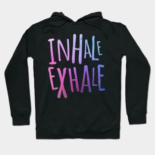 'Inhale Exhale Yoga Meditating Peace' Yoga Gift Hoodie